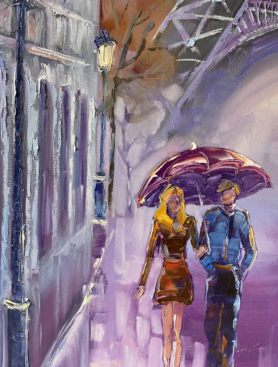 Walking in Paris (90x90cm)