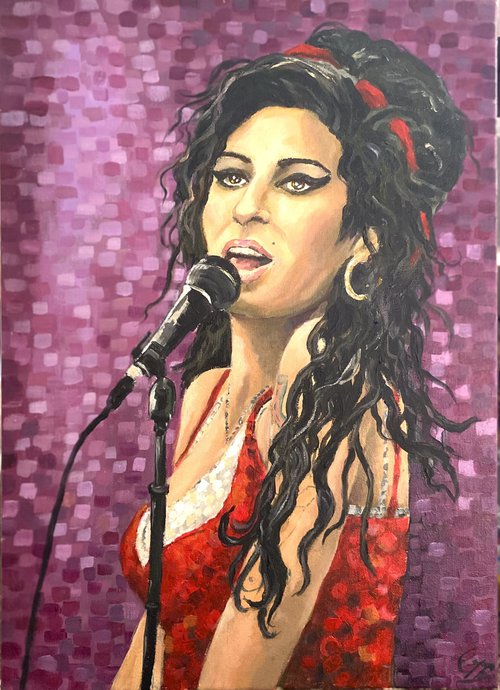 Songbird -Amy Winehouse by Colette Baumback