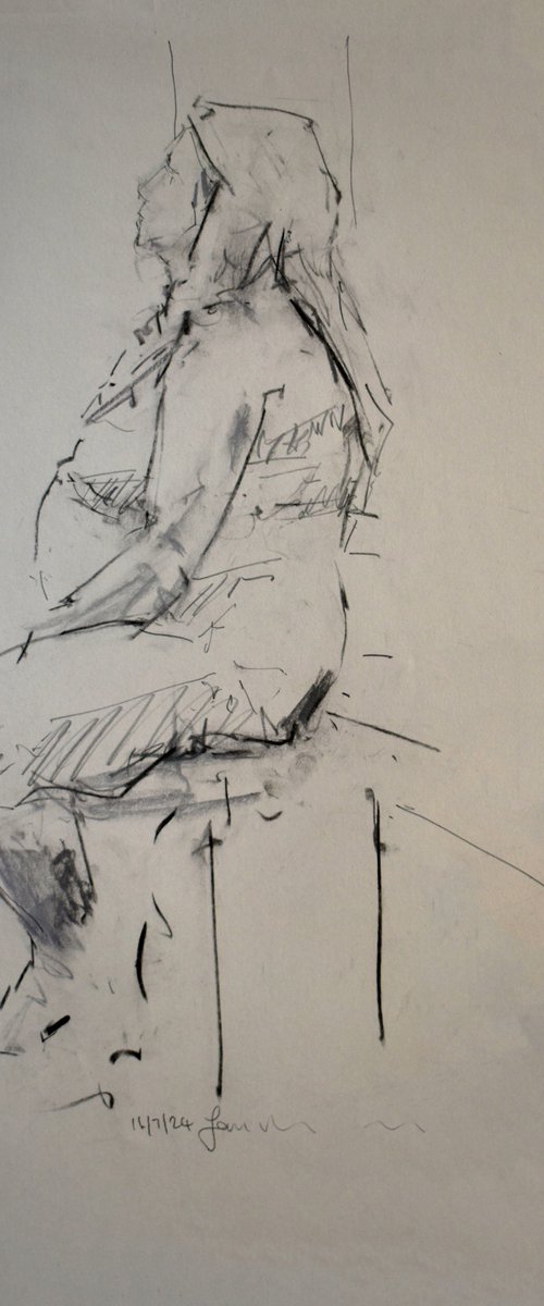Female Nude Study -No 672 by Ian McKay