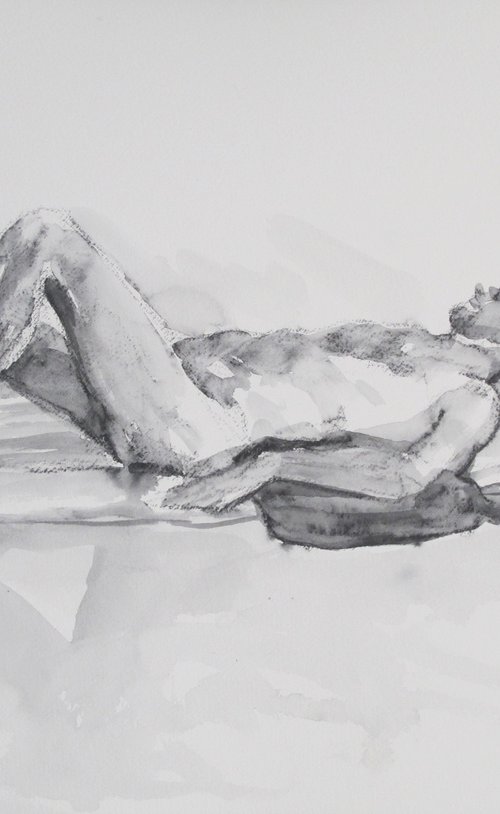 reclining male nude by Rory O’Neill