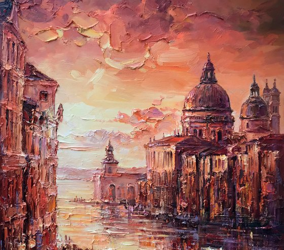 "Venice" original oil painting 70x50