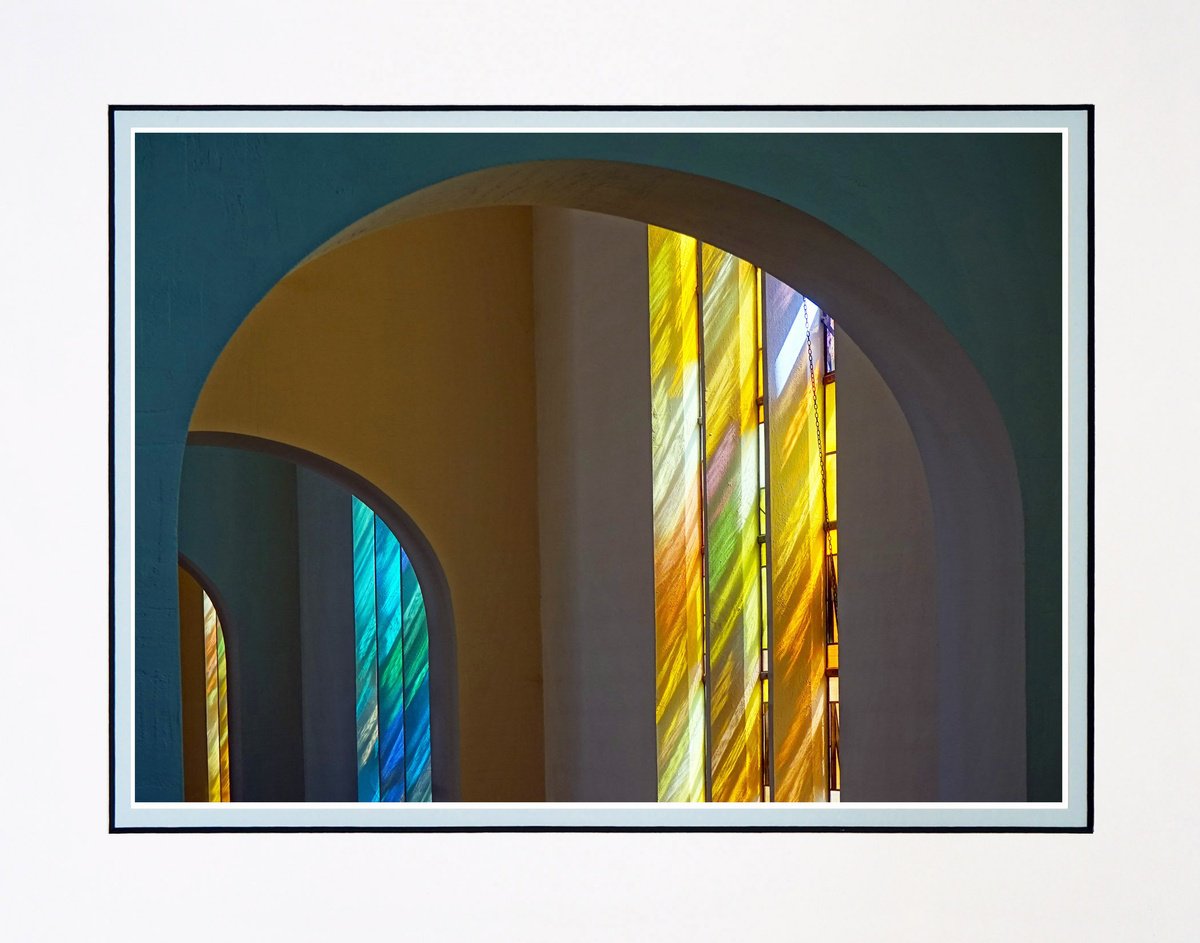 Photorealistic Cityscapes Photograph By Robin Clarke, 14 X 11", Stained Glass Shadows, Original Artwork