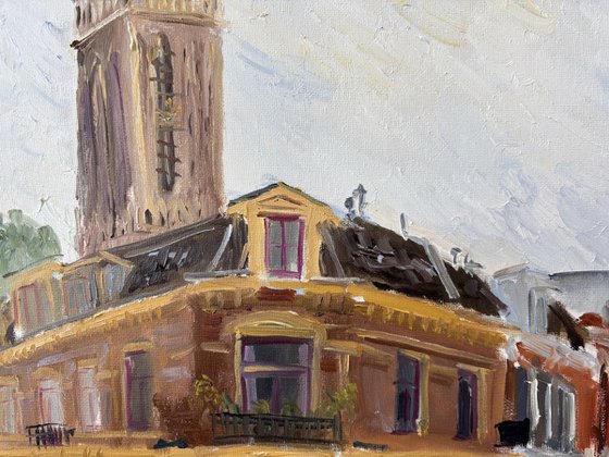 Dutch Street Cafe and Domtoren Utrecht