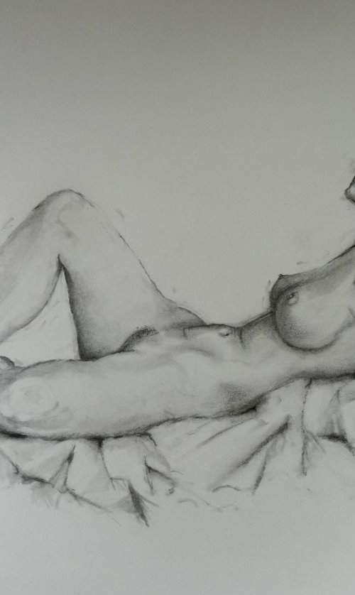 Nude, The Debutante. by Mel Davies Original Art