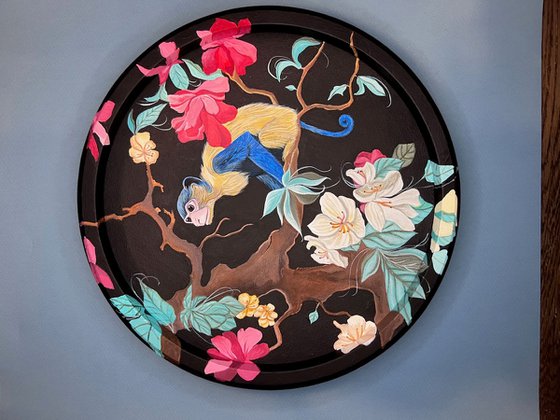 "A painting in the Chinoiserie style"