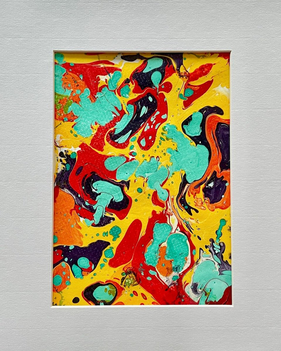 Acrylic Abstract Matted by Rosie Brown