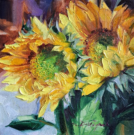 Sunflowers painting