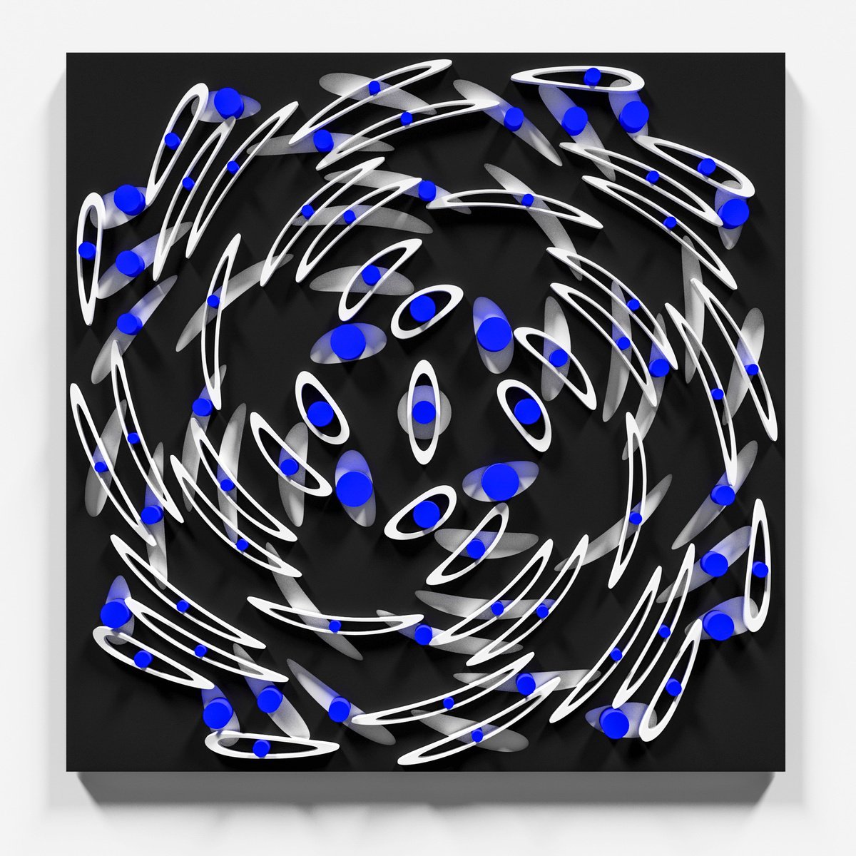 Geometric Abstract Wood Sculpture By Andrij Savchuk, 39 X 39, Ritual, Original Artwork