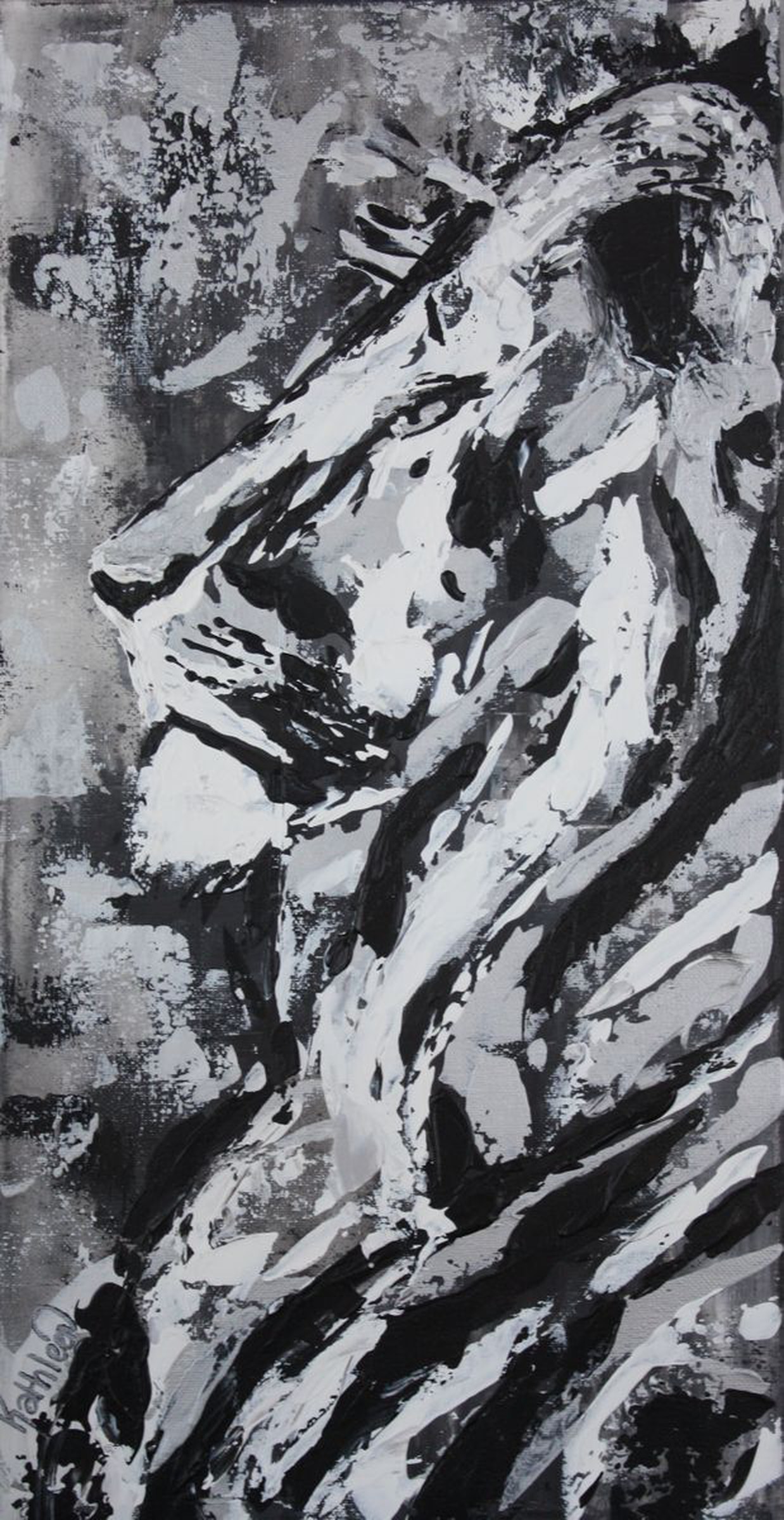 Silver Lion King Art Lion Painting Lion Artwork Artfinder