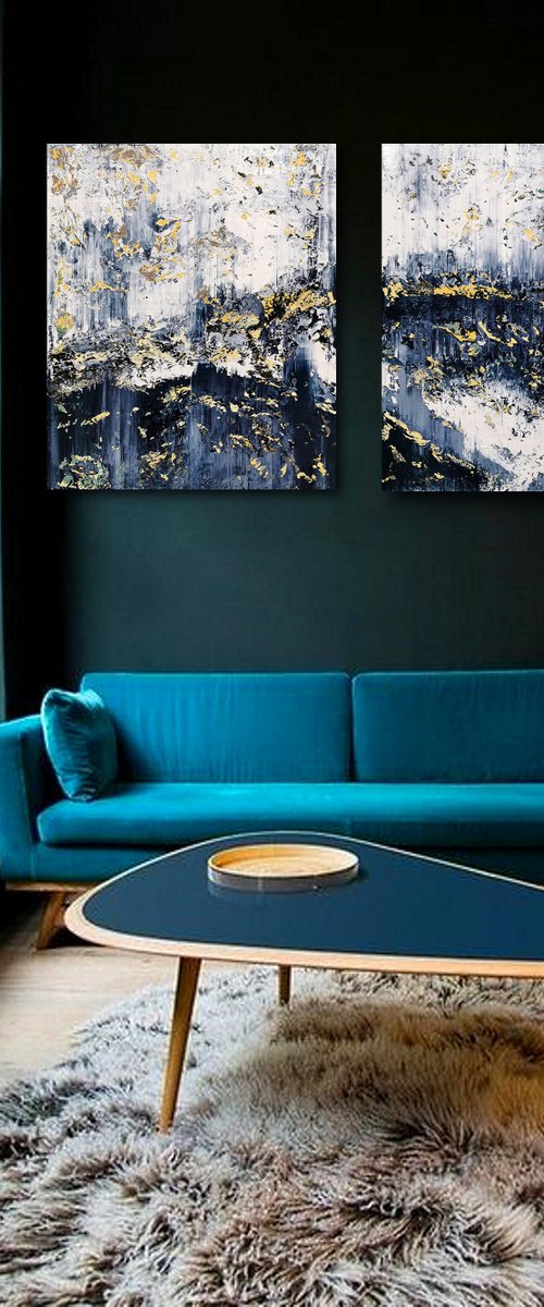 200x120cm. / abstract painting / Abstract 2235 by Alex Senchenko