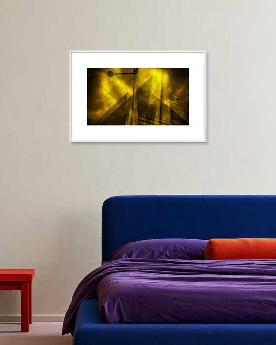 yellow skyscraper