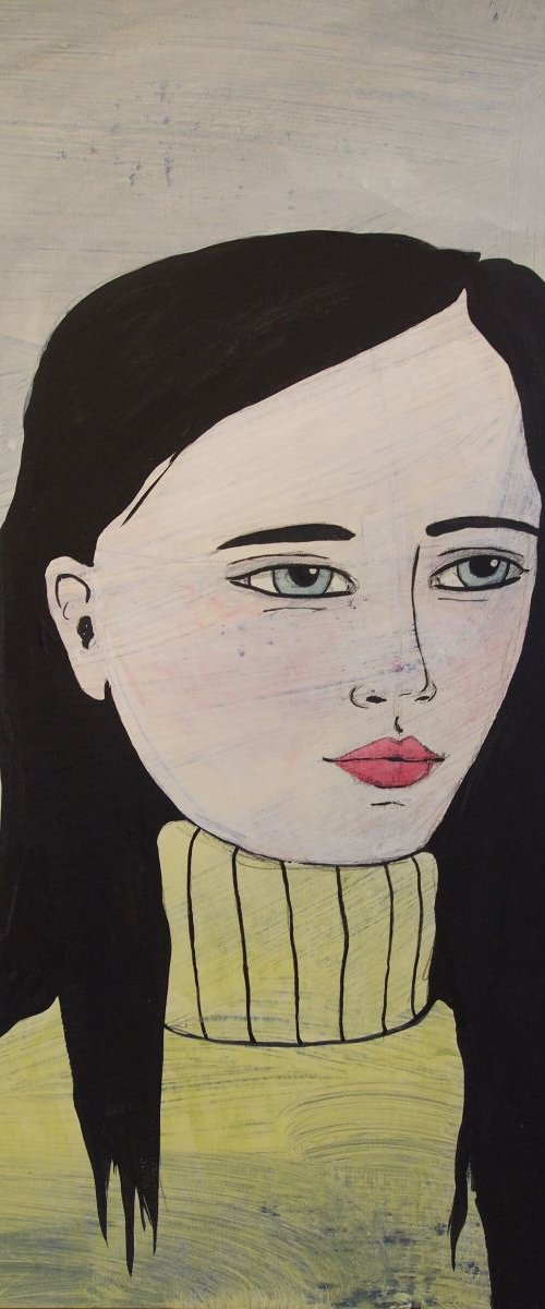 Girl with Black Hair by Kitty  Cooper