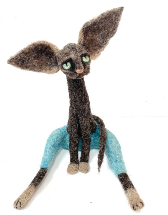 Sergent Pepper, felted cat