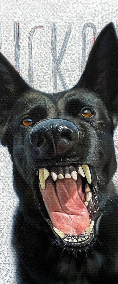 Dog Portrait. German Shepherd by Anastasia Parfilo