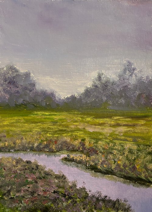 evening creek — modern landscape by ILDAR M. EXESALLE