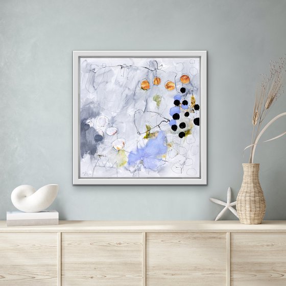 Petit roi - Expressive abstract painting - Ready to hang