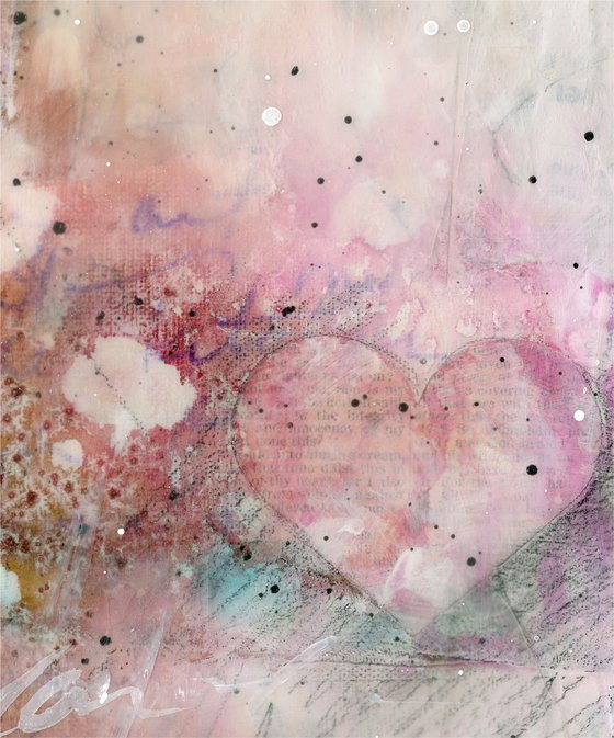 My Heart & Soul Speaks - Mixed media abstract art by Kathy Morton Stanion