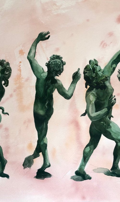 The dancing Faun by Krystyna Szczepanowski