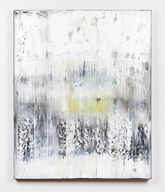 White abstract painting BR115