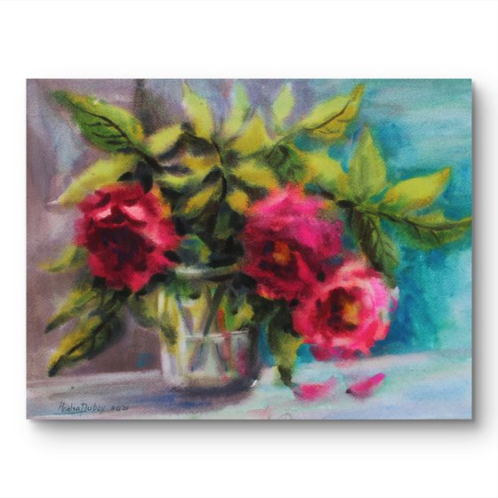 Roses. Original artwork