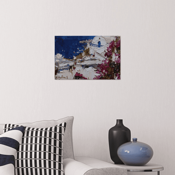 Santorini, Greece - Original landscape painting