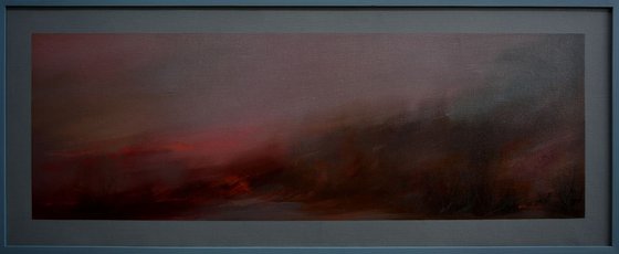 At dusk Landscape,framed