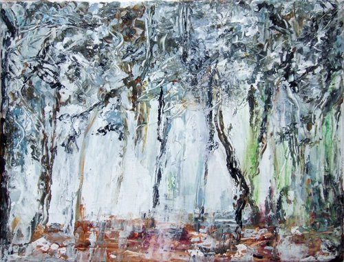 The forest / Acrylic on canvas by Anna Sidi-Yacoub