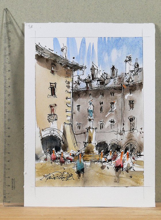 Bern, Watercolor painting.