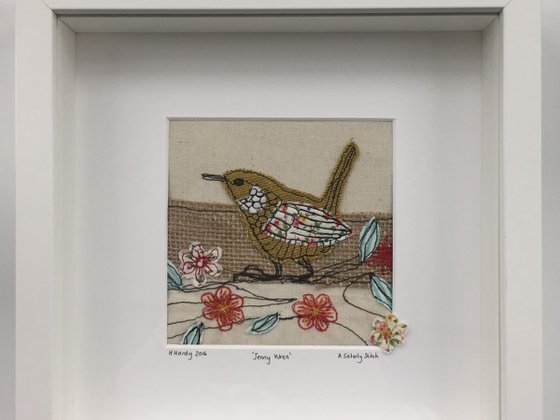 Framed Jenny wren