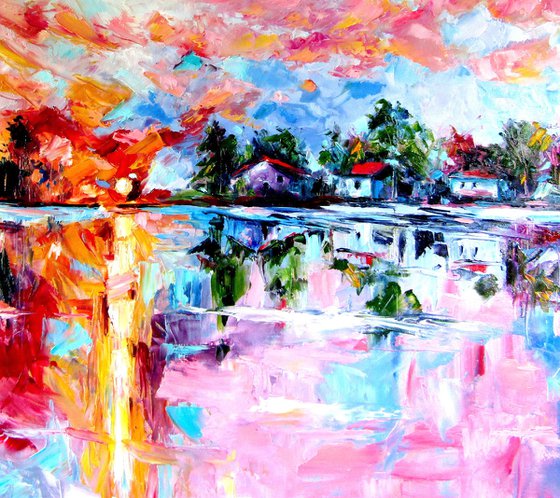 Landscape after rain
