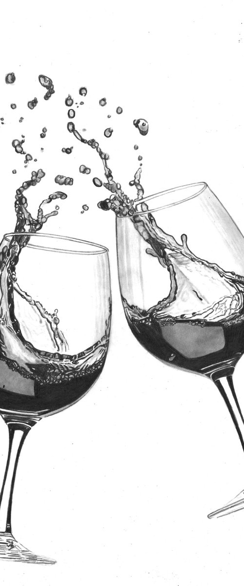 Wine Splash #5 by Paul Stowe