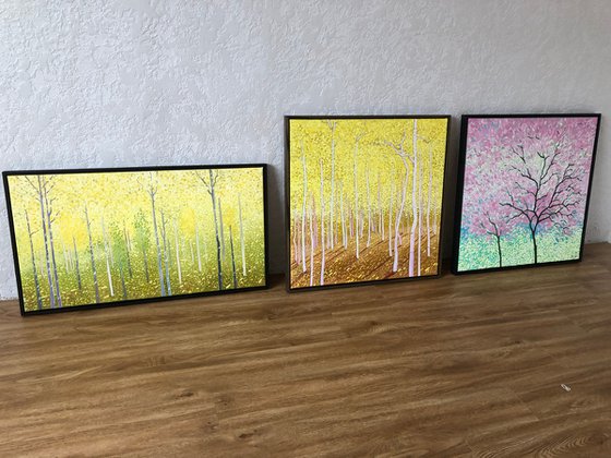 Yellow birches