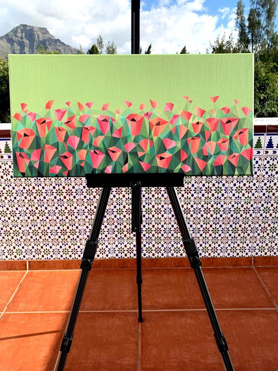 FIELD OF SCARLET POPPIES