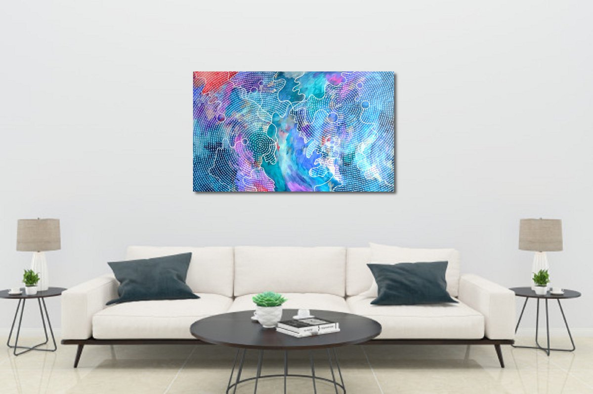 Art of Dreaming - XXL Wall Art - Shipping - Rolled in a Tube by Marina Krylova