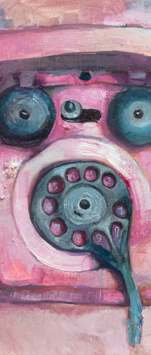Pink phone by Anastasiia Grygorieva