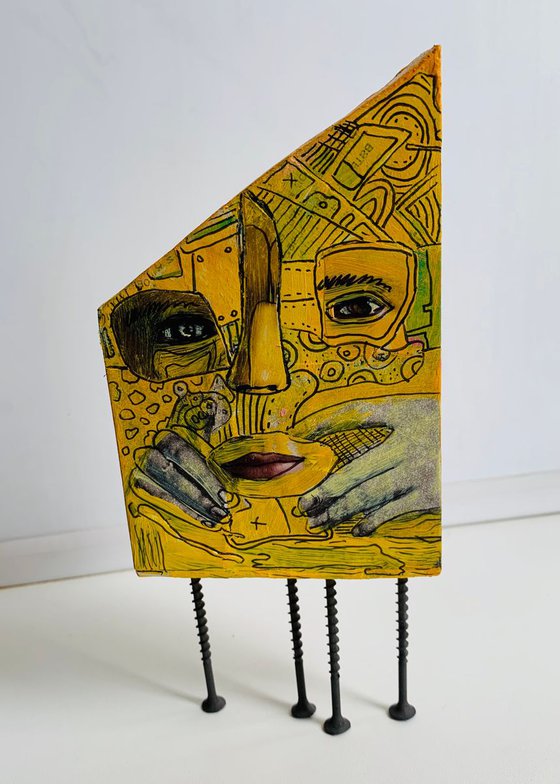 Wood human #4