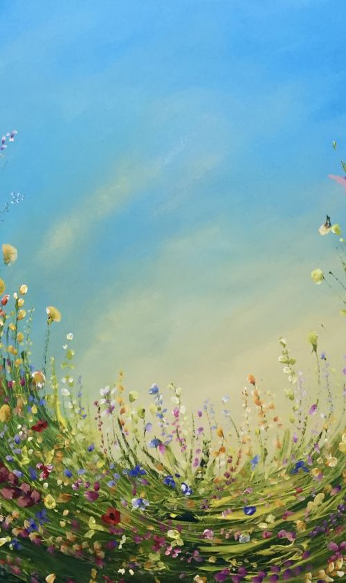 Down in the Summer meadow commission for Joni by Emma Sian Pritchard