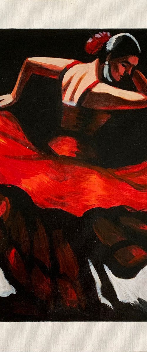 flamenco fire by Anzhelika Klimina