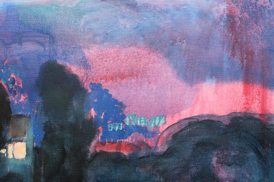 Landscape. Twilight Time.