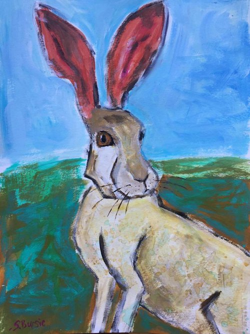 Hare on a nice day by Sharyn Bursic