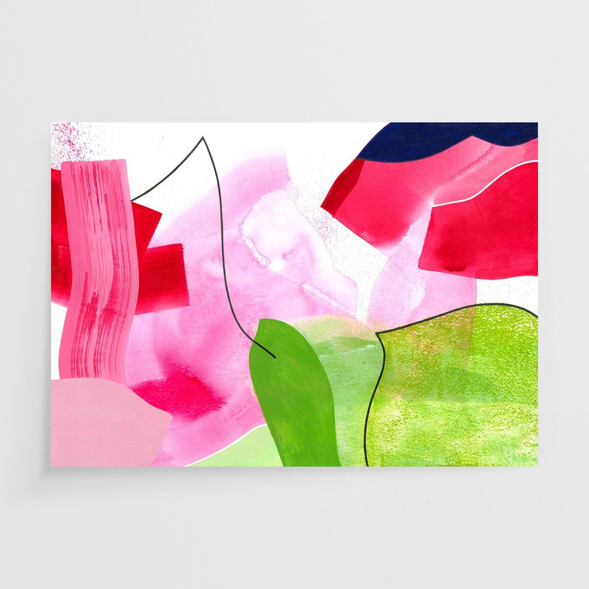 Abstract Painting By Smit Khond, 17 X 12", Some Assembly Required, Original Artwork