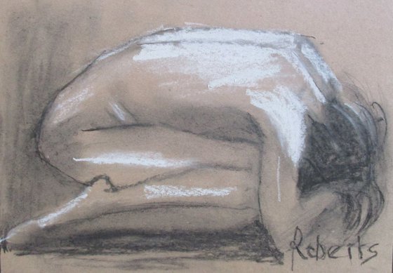 Charcoal and pastel sketch #10181