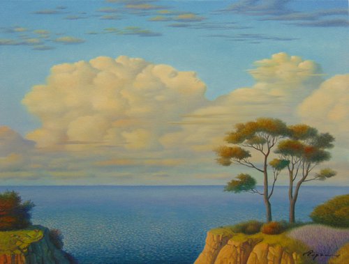 Clouds over the sea by Evgeni Gordiets