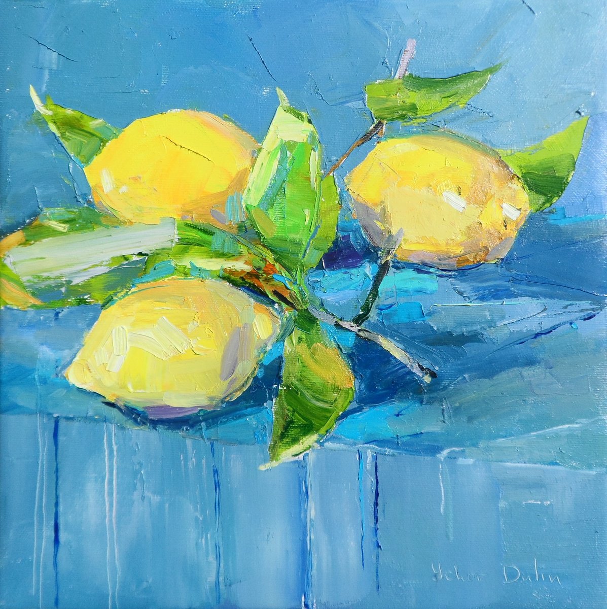 Lemons By Yehor Dulin, 12 X 12, Artwork For Sale On Artfinder