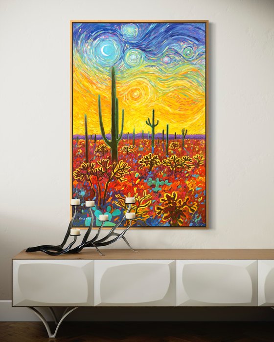 Calm in desert