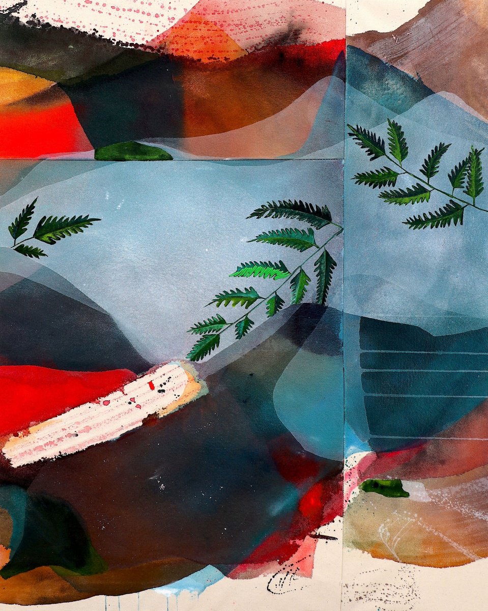 Abstract Painting By Poovi Art, 24 X 30", Always Be There, Original Artwork