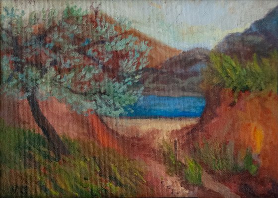 Small landscape study II (Framed)