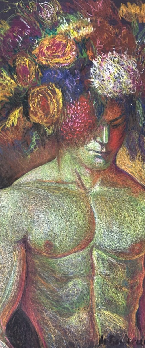 Young Man in Wreath by Maxim Bondarenko