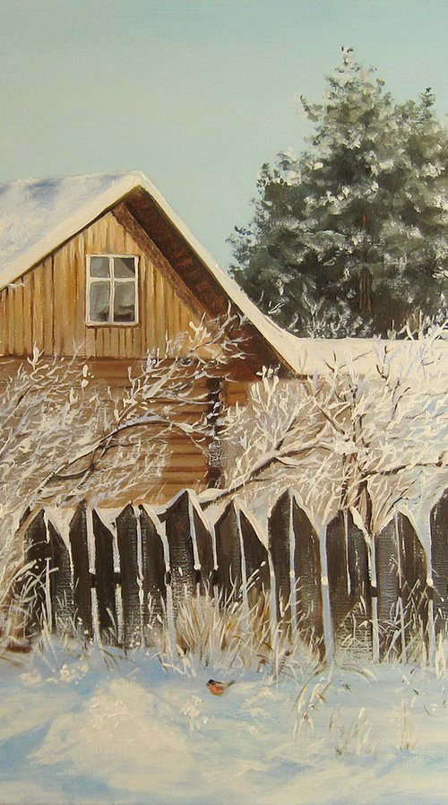 Winter Day, Rural Landscape by Natalia Shaykina