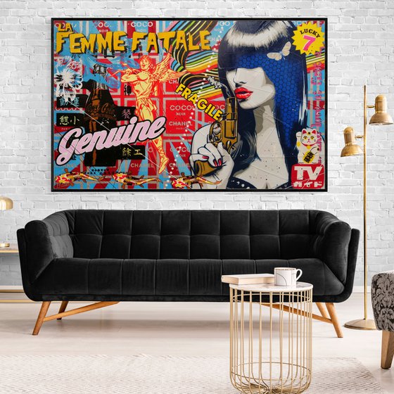 Genuine Assassin 160cm x 100cm Textured Urban Pop Art